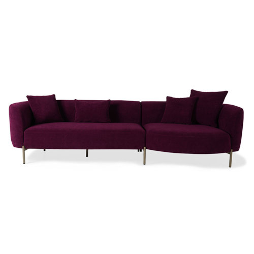 Bless international Velvet Sectional Wayfair